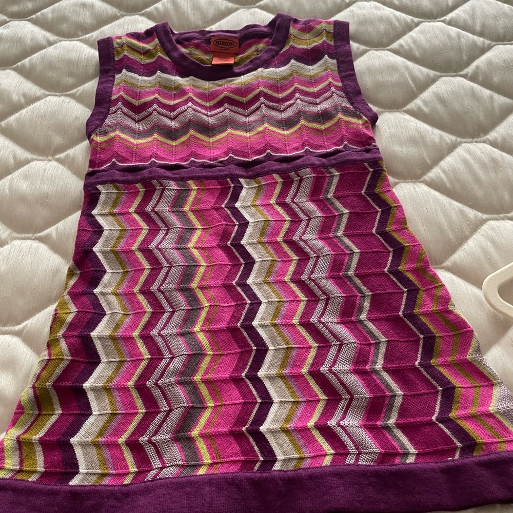Missoni Multicolor Striped Knit Dress Size M